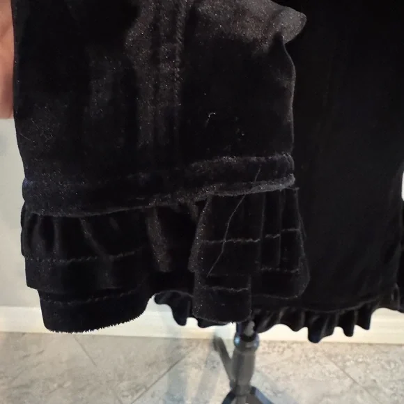 INC International Concepts Black velvet Jacket Sz M - Picture 5 of 7